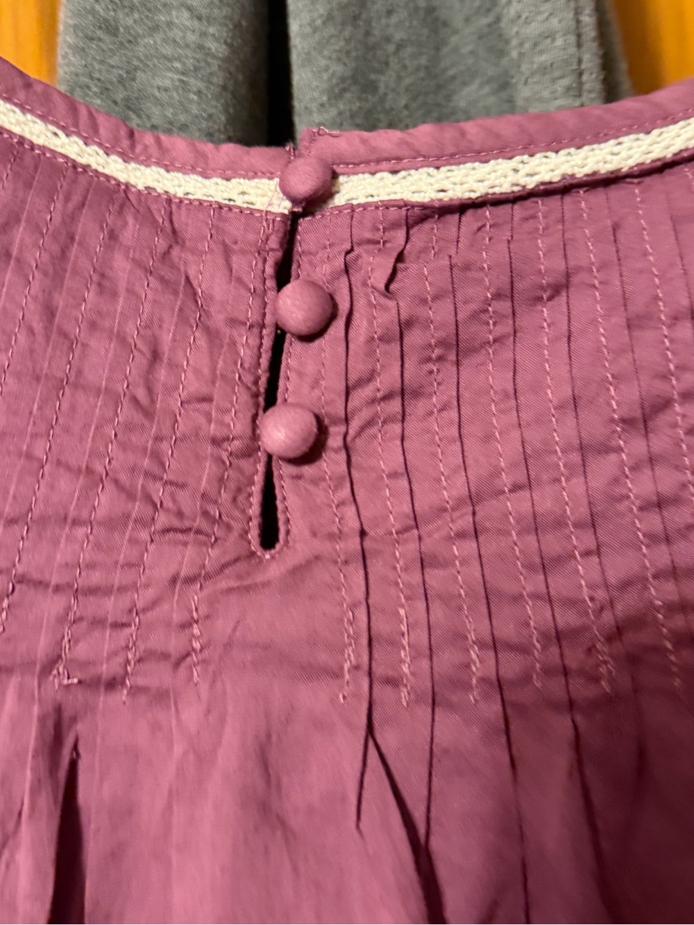 Mauve Ruffle Off-Shoulder Midi Dress - Picture 7 of 7